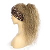 Sapphirewigs Blonde Curly Headband Wig Long Ombre Synthetic Wig Loose