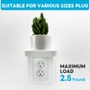 Outlet Shelf, Wall Outlet Shelf, White Outlet Shelf with Cord