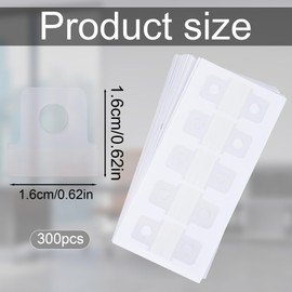 BOXOB 300pcs Binder Hole Reinforcement Stickers, Self-Adhesive Hole Punch Reinforcement Labels for Loose Leaf Paper Ring Binders Notebooks DIY Scrapbook Photo Album Office School Supplies