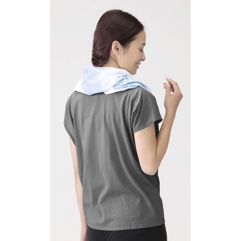 Selvin 100% Cotton Fluffy Gauze Fashionable Snood, Blue