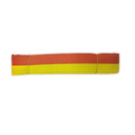 Pandiui23 Professional Taekwondo Karate Judo Belt Double Wrap Martial Arts Stripe Sports Belt (1, Yellow Orange, 2.6m)