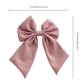 scicent Hair Clip 2 Pieces Hair Bow Women's Bow Hair Bows Hair Pins Fabric for Women Elegant Hair Accessories Large Hair Clips for Women - 28216
