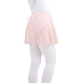 Ballet Wrap Skirts Chiffon Dance Skirt for Toddler/Girls/Women, pink