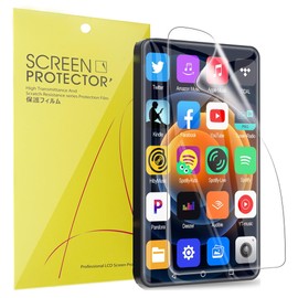 Blueshaweu MYMAHDI 5 Inch MP3 Player Screen Protector Film - Bubble Free High Resolution Premium Transparent Soft TPU Screen Protector Film 6 Pack