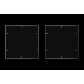 GuineaLoft™ T8P Panels (2-Pack) - Two 12x12 inch Floor Panels with Minimum Set of Screw Holes to Make a Closed Bottom, Same as Model-P Cage Floor Panels - Guinea Loft Exclusive