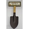 "Welcome to Kate's garden" hanging shovel sign