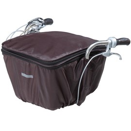 Kawasumi Seisakusho KW-767FR/BR Bicycle Basket Cover for Front and Rear Use (Center Basket) Brown