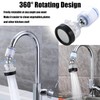 Tap Filter, Transparent, 360° Tap Filter, 3-Speed Mode, Adjustable Water-Saving