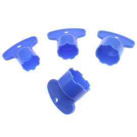 OZXNO 4 Pcs Aerator Wrench Faucet Aerator Key Removal Wrench Tool with 4 Sizes M16.5, 18.5, 21.5, 24 Recessed Aerator Key Sink Aerator Wrenches (Blue)