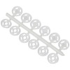 Prym 347155 Sew-On Snap Fasteners plastic, White, 2 x 1