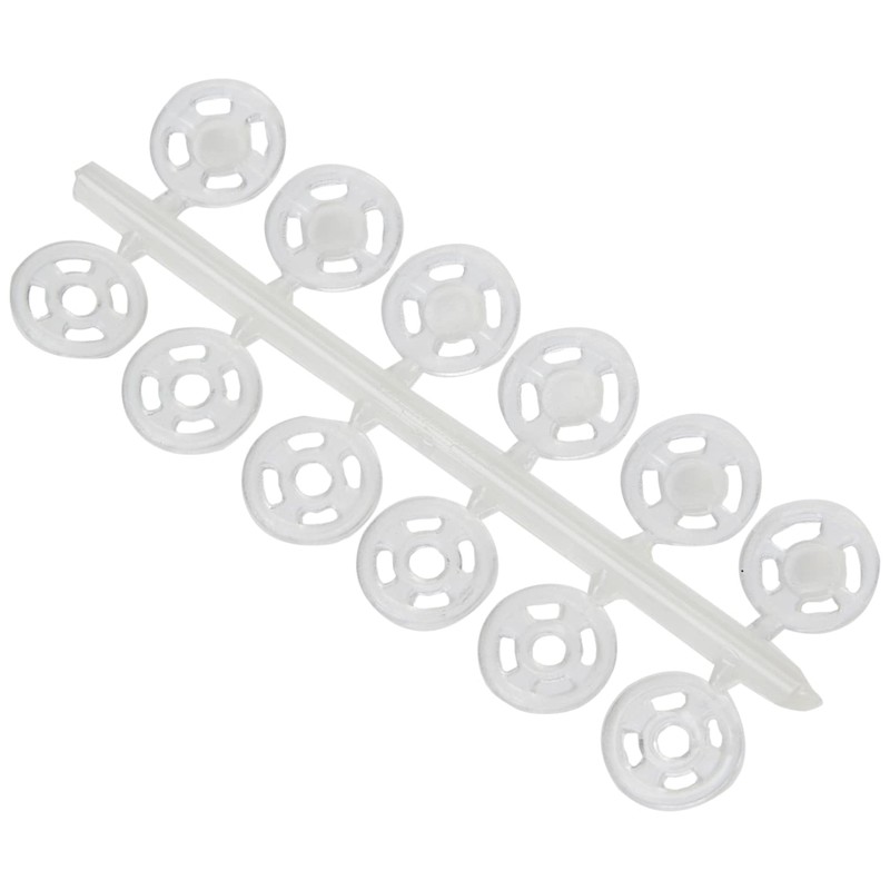 Prym 347155 Sew-On Snap Fasteners plastic, White, 2 x 1
