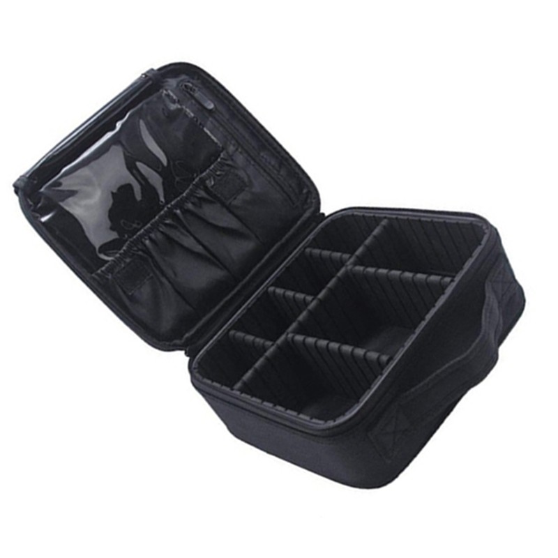 Makeup Handbags Removable Compartments Large Capacity Zipper Closure Cosmetic Storage