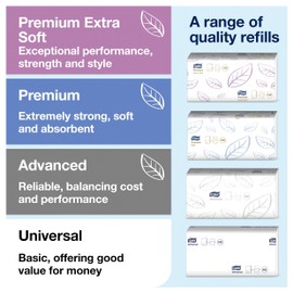 Tork Xpress Multifold Mini Hand Towel Wall Mounted Dispenser Black H2, One-at-a-Time Dispensing, Elevation Range, 552108