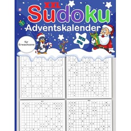 XXL Sudoku Adventskalender 2025: 161 Logikrätsel in Großdruck von leicht bis schwer, mit Lösungen