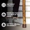Brazos Rustic Wood Walking Stick, Hardwood, Traditional Style Handle, for