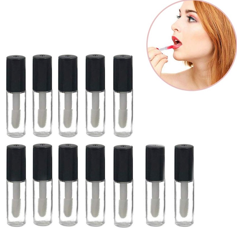 ericotry 12 Pieces Mini Empty Lip Gloss Tube Lip Balm