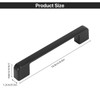 10 Pack 160mm Black Drawer Handle Kitchen Cabinet Square Black