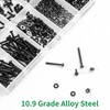 Zmbroll 660Pcs M2 Button Head Hex Socket Cap Screws Fully