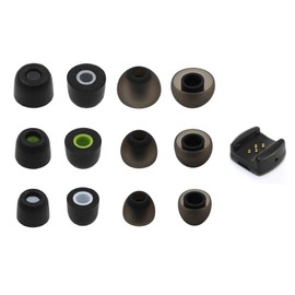 Zotech Accessories Set for Jay Bird BlueBuds X, X2, X3 & X4 Sport Headphones (3 Pair Memory Foam, 3 Pair Silicone Rubber Replacement Earbuds, Ear Tips & 1 Charging Clip)