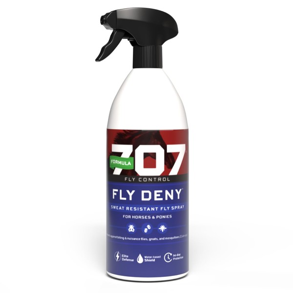 Formula 707 Fly Deny Spray for Horses & Ponies, Sweat-Resistant