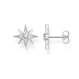 Thomas Sabo Women's Star Stud Earrings, 925 Sterling Silver, Silver, Silver