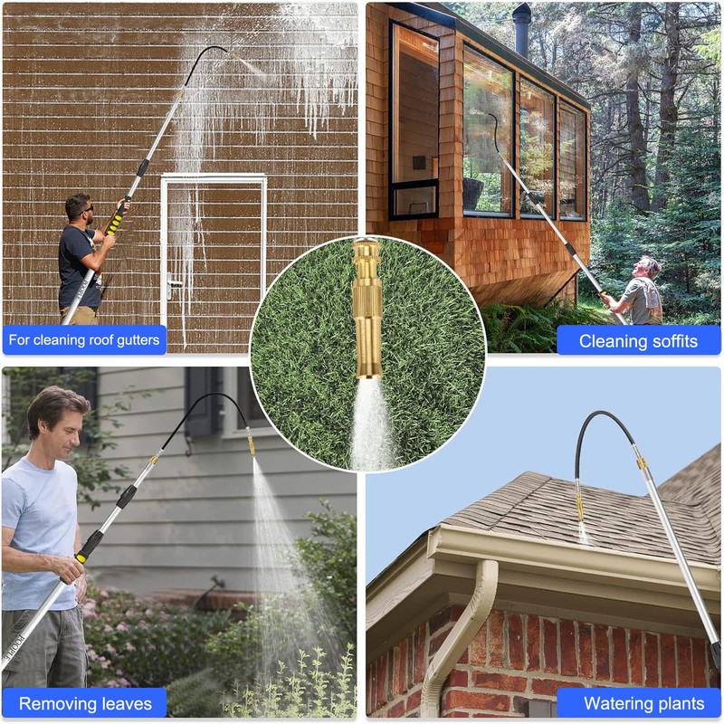 Telescopic Gutter Cleaning Tools from the Ground, Rain Gutter Cleaner