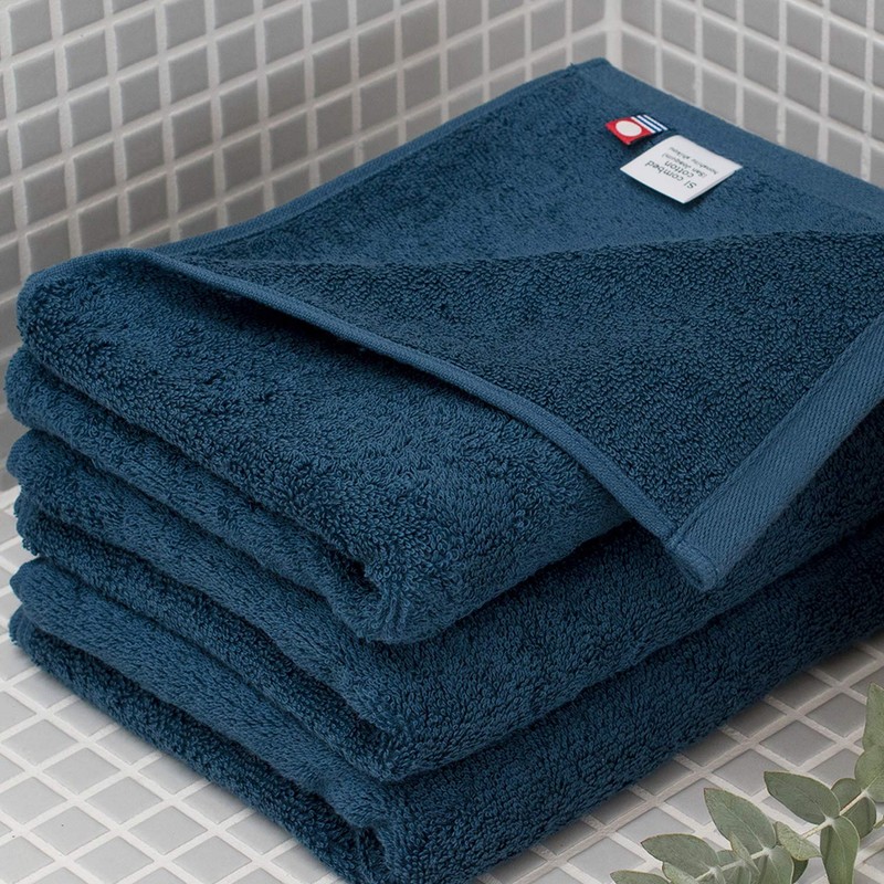 Bloom Imabari Towel, Certified Face Towels, 3 Pieces, Assorted Set,