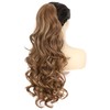 PORSMEER Ponytail with Clip, Claw Clip-In Hair Extensions, Claw Long