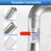 TOP-VIGOR 4 Inch HVAC Duct Manual Volume Backdraft Damper, Galvanized