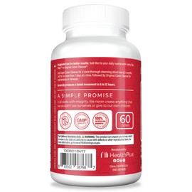 Health Plus Health Plus 10 Day Super Colon Cleanse -Detox -Laxative | 120 Capsules, 60 servings