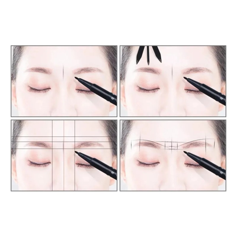 Regla Aurea Compas Giratorio Para Diseño Cejas