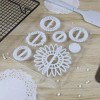 AJC Juego Cortadores Flor Gerbera Girasol Fondant Decoracion