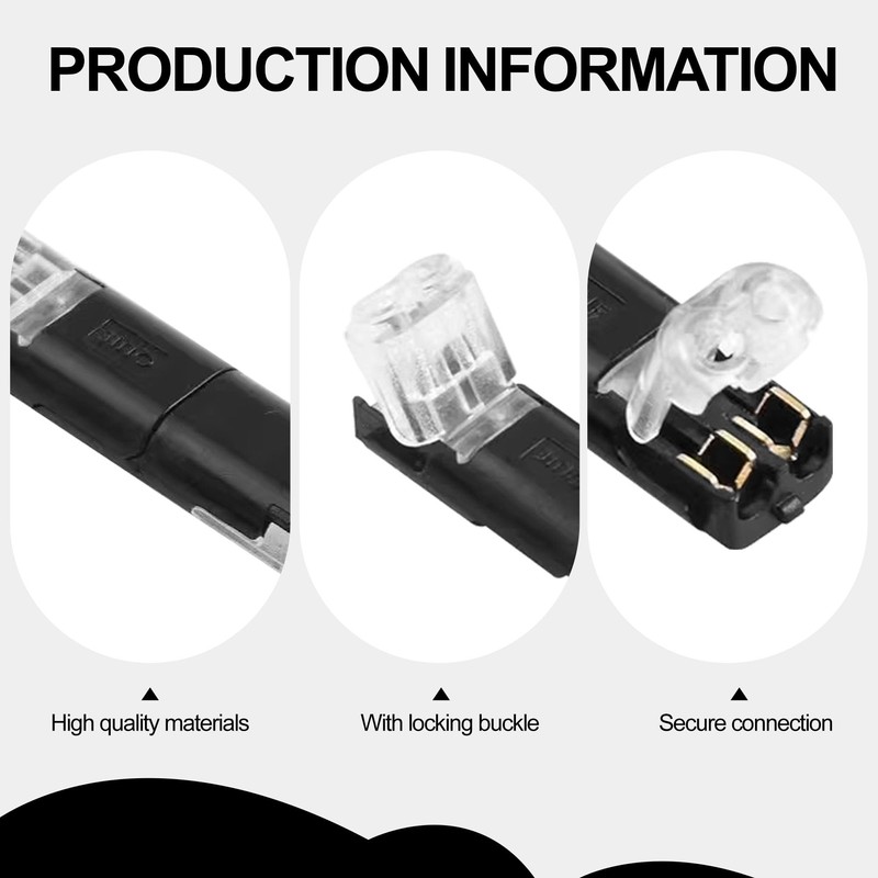 20Pcs Electrical Wire Connectors with Locking Buckle Wire Connectors Push