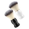 Baluue Barber Brush for Hair Salon 2pcs Men's Shaving Brush