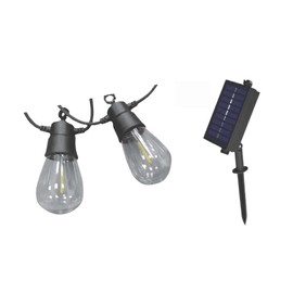 WatioWave Kit 5m Solar Garland 10 Bulbs C/Sensor 6500K IP45