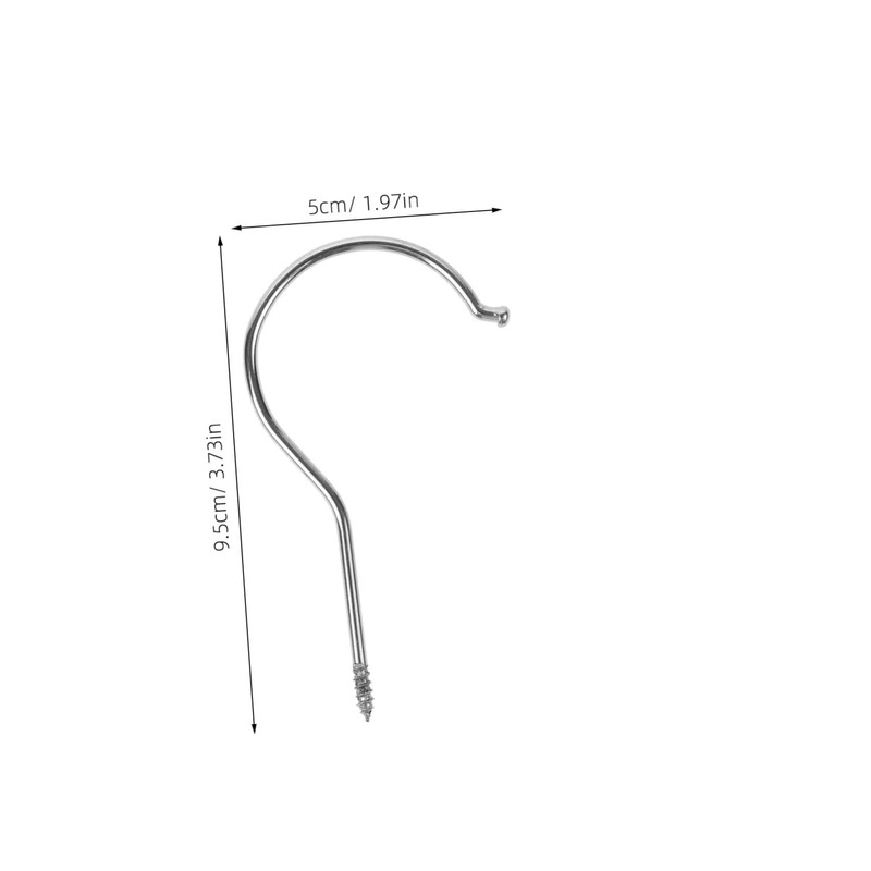 WATIIFUFU Pack of 10 Clothes Hanger Hooks Accessories Multi-Purpose Screw