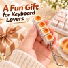 Bread Fidget Keychain for Everyday Use – Clickable Keyboard Keycaps