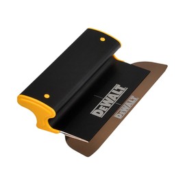 DEWALT Drywall Skimming Blade, 10-Inches | Pro-Grade | Extruded Aluminum & European Stainless Steel Construction | High-Impact End Caps | Sheetrock Gyprock Wall-Board Plasterboard | DXTT-2-910