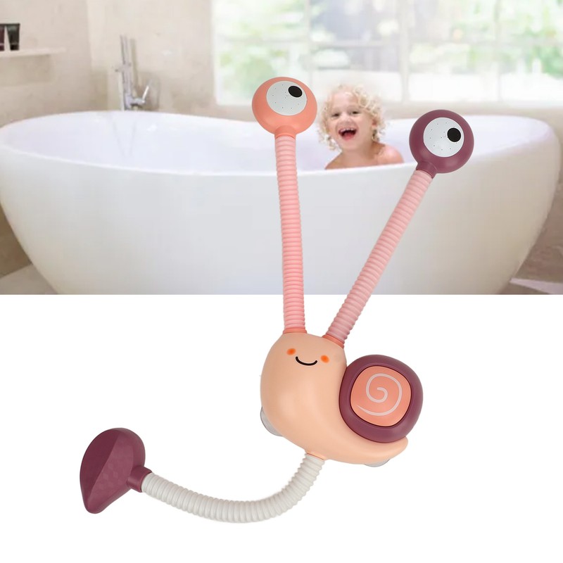 Baby Bath Shower Head Double Sprinkler Bathtub Tub Snail Shaped