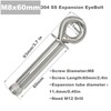 Floyutin 6 Packs Stainless M8x60 mm Integrated Expansion Ring Bolt