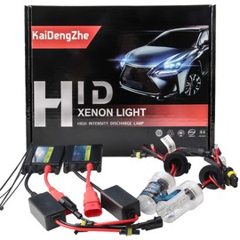 KaiDengZhe 2PCS HID Xenon Ballast Conversion Kit, 55W, 6000K, Pure White, Universal Fit, 4 Pieces