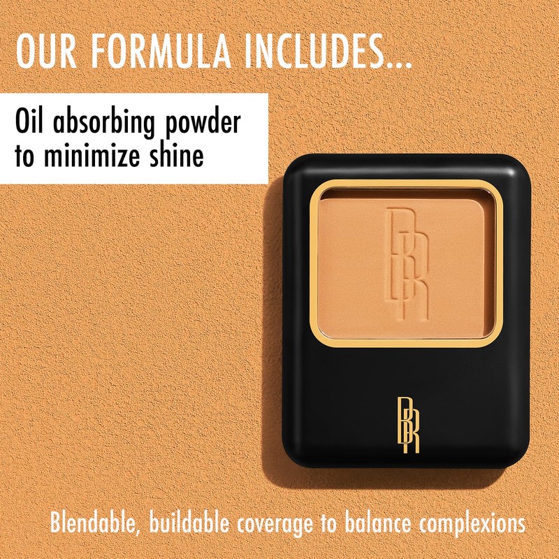 Black Radiance Pressed Powder, Buildable & Blendable Matte Finish Shine
