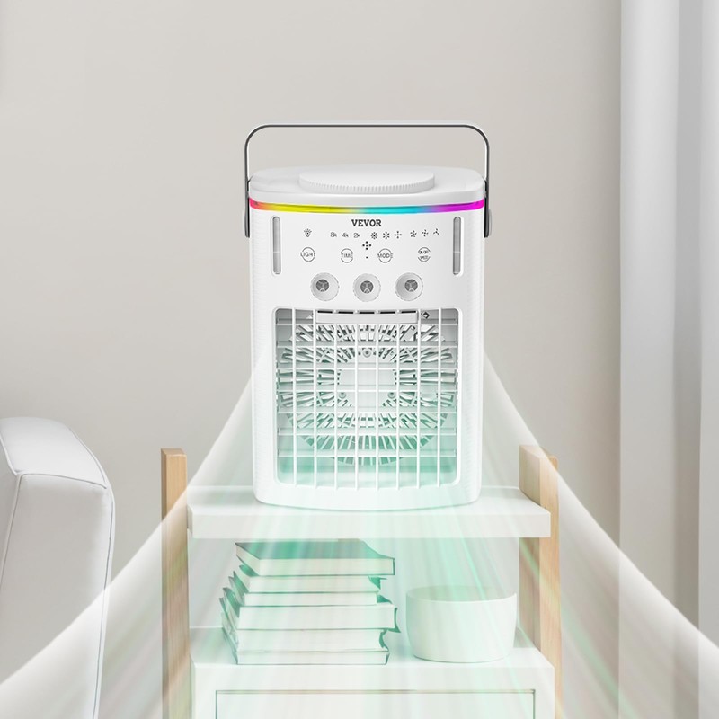 VEVOR Portable Air Conditioner, 4-in-1 Evaporative Air Cooler with Remote