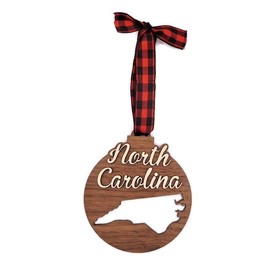 State Christmas Ornament - Walnut Christmas Tree Ornament (North Carolina)