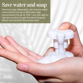 Clear Plastic Foaming Bathroom Countertop Soap Dispensers, Foaming Pump Bottles, Refillable Plastic Container for Liquid Soap, Compatible with Dr Bronner's Pure Castile Soap 250ml (8.5 oz) - (3 Pack)
