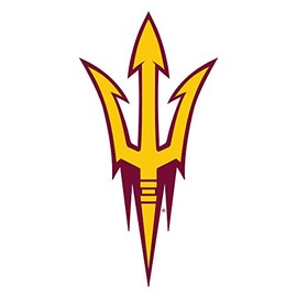 Craftique Arizona State Sun Devils Decal (REF Pitchfork Decal (4"), 4 in)