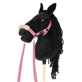 SKIPPI Halter for Hobby Horse - Pink, Hobby Horse Accessories, Reins and 2 Pads in Set, Universal Size Halter Set