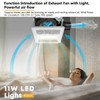 NookNova Bathroom Exhaust Fan with Light, Quiet Ventilation Fan, 100