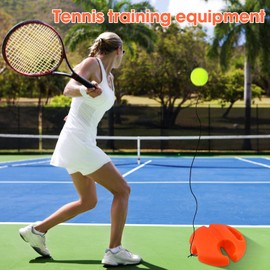Infreecs Tennis Trainer Tennis Trainer Set, Trainer Baseboard Set with 3 Rebound Balls, Portable Tennis Equipment, Tennis Ball Practice Trainer, Tennis Trainer Ball with String for Children, Players