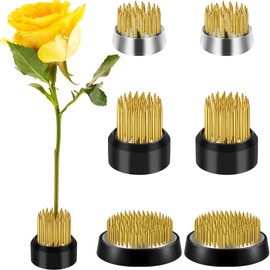 WILLBOND 3 Pcs Flower Frogs Arrangements Supplies, Japanese Flower Arranging Ikebana Kenzan, Pin Holder Arranger Fixed Tools for Plant Fixation Decoration, 0.91, 1.02, 1.3